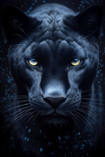 Black Puma Portrait