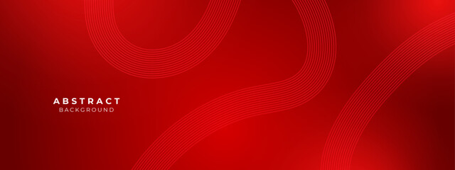 Abstract red geometric line with digital, futuristic, technology concept background. Vector illustration