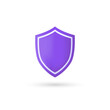 © geeyoh - Shield icon vector 3d illustration. Secure and protection icon symbol