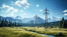 Electricity Transmission Towers Generative AI