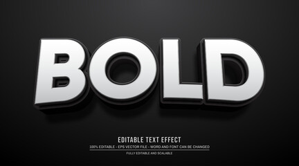 Wall Mural - Editable text effect bold mock up