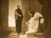 The Lithograpy Of Confronting “The Man”: Nathan’s Parable And David’s Sin From Beginn Of 20. Cent.