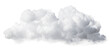 white cloud on transparent background, png
