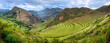 Pisac terraces in Sacred Valley, Cusco, Peru