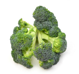 Wall Mural - Fresh broccoli isolated on white background