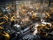 © evening_tao - Intelligent robotic arm cooperation in a modern factory