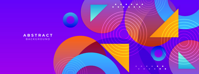 Vector creative colorful abstract geometric shapes