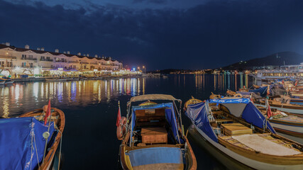 Wall Mural - Izmir Harbor at night