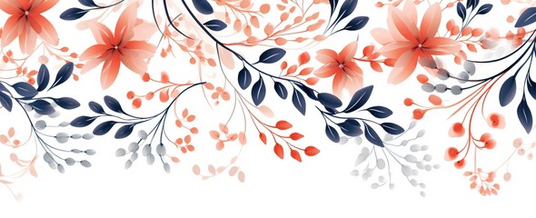 flowers and foliage colorful pattern spring summer background