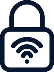 Aufkleber - Padlock icon isolated on white background. Flat design, Clean and Minimal style