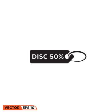 label discount icon vector graphic of template 