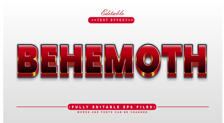 Poster - 3d behemoths gradient text effect.typhography logo.wordmark logo