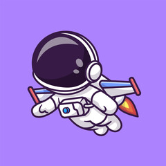 Cute Astronaut Flying With Rocket Cartoon Vector Icon
Illustration. Science Technology Icon Concept Isolated
Premium Vector. Flat Cartoon Style