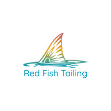 Red Fishtail Logo, Suitable For The Restaurant Industry, Fishermen, Big Fish Fishing Spots Or Anything Related To The Logo.