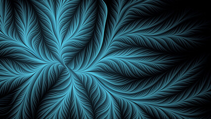 Poster - abstract plant background, fractal illustration for creative design