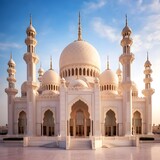 Fototapeta Kosmos - amazing architecture design of muslim mosque ramadan, Generative AI