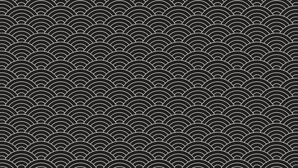 Chinese pattern, black and white seamless pattern