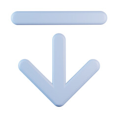 Sticker - Scroll Down 3D Icon