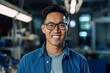 © Rafa Fernandez - Young South Asian Man Working as Engineer or Scientist in Technology Research Facility. AI Generative