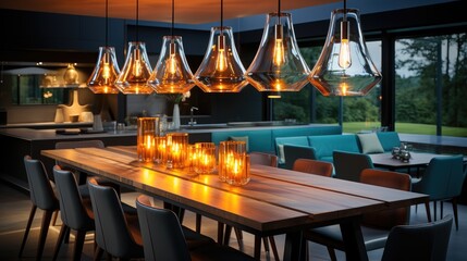 Poster - Lamp With Simple Yet Elegant Design, Pendant light and beautiful feature wall decorations.