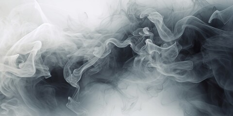 Digital background featuring multiple layers of grey and white smoke, creating a captivating and dynamic composition. Generative Ai