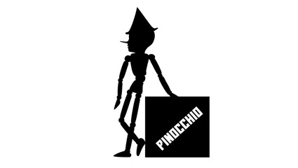 pinocchio character silhouette