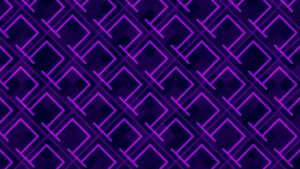 Aufkleber - Geometric pattern with loop animation of pink lines. 3d rendering 4K