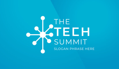 logo graphic design of annual event summit and title made for technology theme - annual convention f