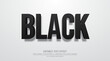 © Mulart Gallery - Editable text effect black mock up