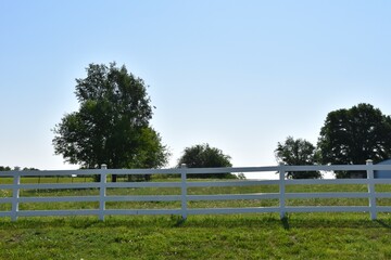 Sticker - White Fence in a Field