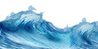 ©  Jannatul Koraise - Ocean water surface waves isolated on transparent background. PNG file, cut out.