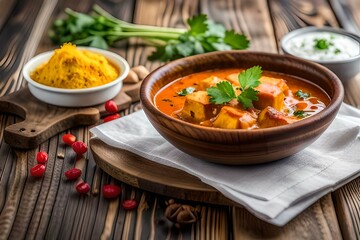 Wall Mural - thai spicy curry generated by Ai