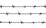 Fototapeta Miasto - barbed wire on transparent background (png)