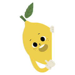 Lemon  Character Single 2 PNG