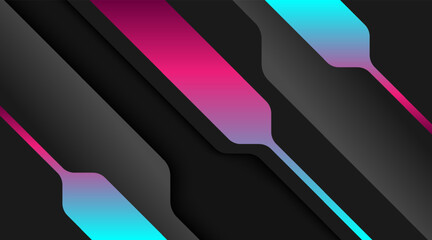 Poster - abstract geometric black design dark gray banner pattern background technology website flyer certificate presentation landing page template