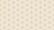 Vector ornamental seamless pattern. Golden abstract floral geometric texture with stars, diamonds, grid, lattice. Stylish gold and white ornament background, repeat tiles. Oriental style geo design