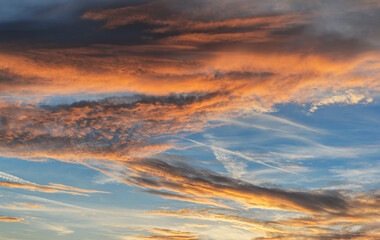 Wall Mural - beautiful cloudy sky. cloudy sky as abstract background