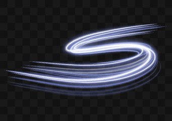 Wall Mural - 3d neon light effect glowing trails. light motion speed background.