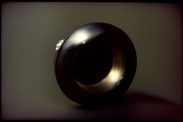 Canvas Print - a close up of a metal object on a table