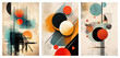 Set of abstract art posters, modern concept art