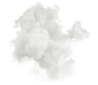 Leinwandbild Motiv White smooth realistic clouds free shapes isolated backgrounds 3d rendering png