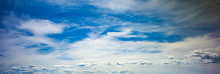 Wall Mural - Blue sky with high and low clouds 