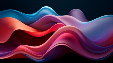 Wall Mural - abstract swirling shapes in pleasing pastel colors. generative ai.