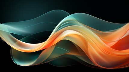 Wall Mural - abstract swirling shapes in pleasing pastel colors. generative ai.