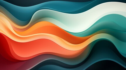 Wall Mural - abstract swirling shapes in pleasing pastel colors. generative ai.