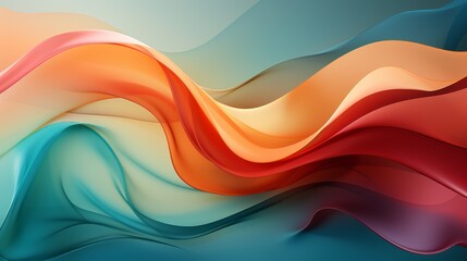 Wall Mural - abstract swirling shapes in pleasing pastel colors. generative ai.