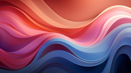 Wall Mural - abstract swirling shapes in pleasing pastel colors. generative ai.