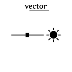 Poster - Contrast icon, brightness icon. adjust contrast icon flat illustration on white backgroun.eps