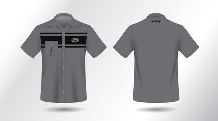 Wall Mural - short sleeve work shirt