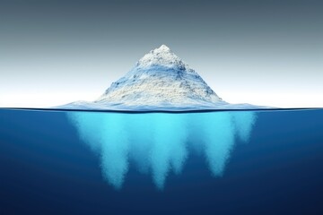 Wall Mural - massive iceberg drifting on the open sea